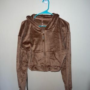 SKIMS VELOUR ZIP UP HOODIE  - DISCOUNTED SKIMS - SKIMS ON SALE